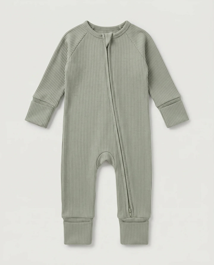 Gerippte Babykleidung mit individuellem Foto - Weich &amp; Skizzenhaft