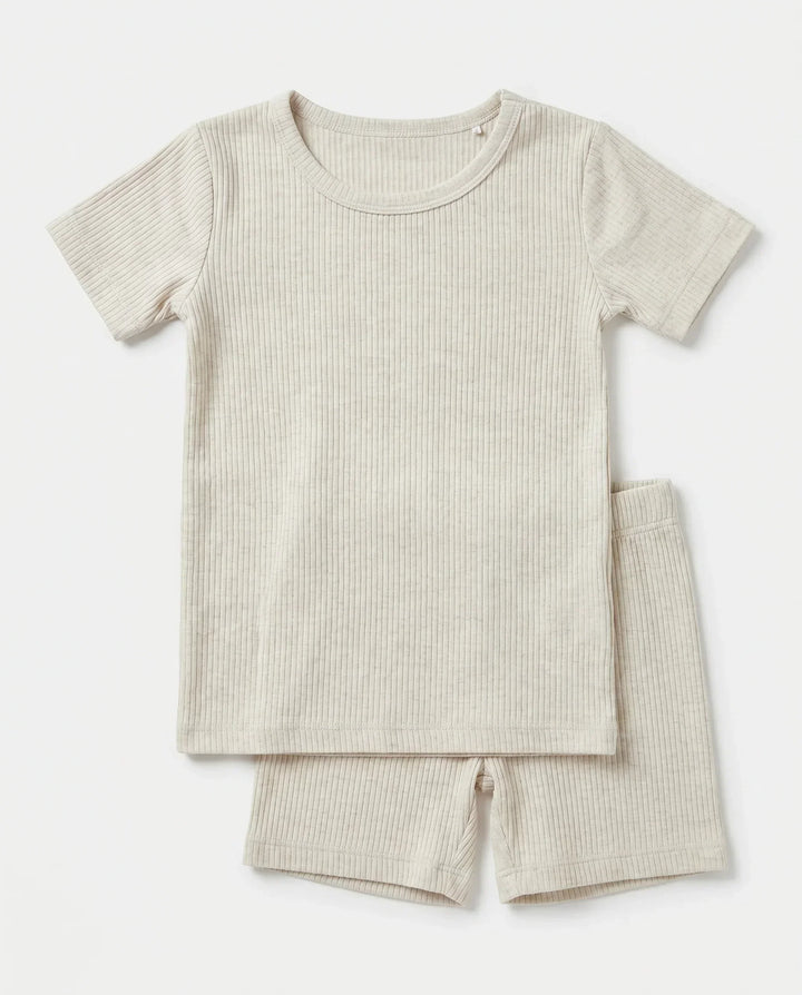 Zweiteiliges, kurzärmliges Pyjama-Set mit Marienkäfern