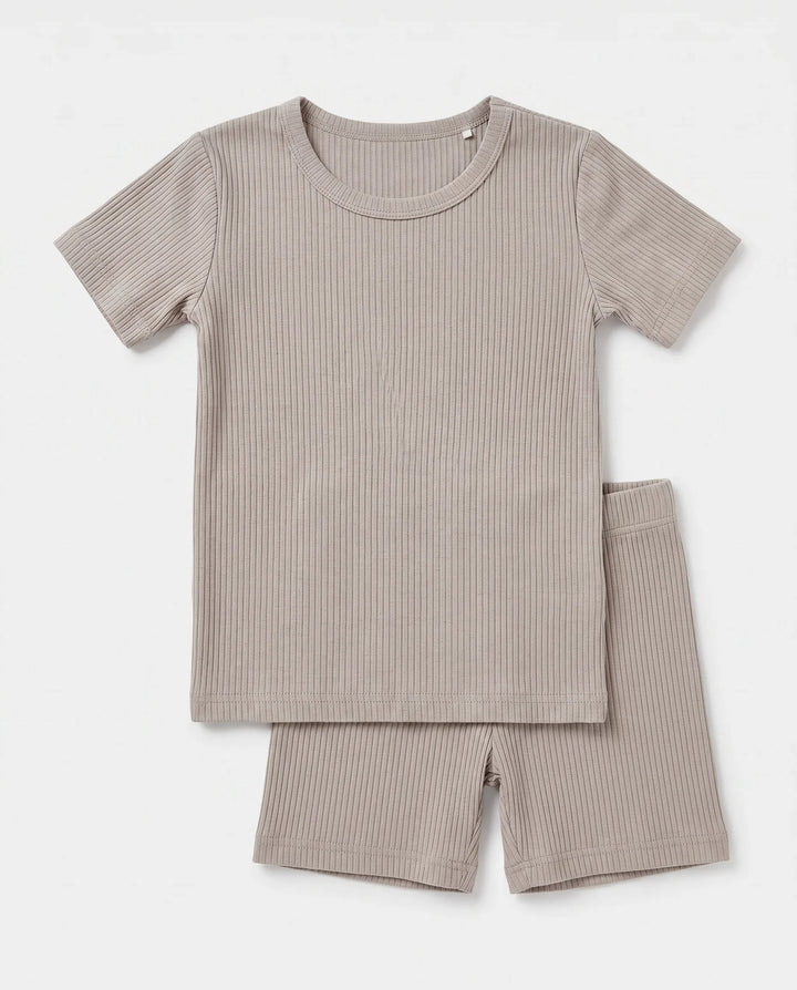 Zweiteiliges, kurzärmliges Pyjama-Set mit Marienkäfern