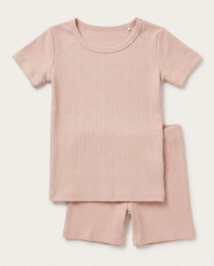 Zweiteiliges, kurzärmliges Pyjama-Set mit Marienkäfern