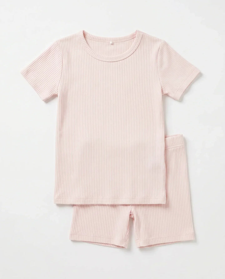 Zweiteiliges, kurzärmliges Pyjama-Set mit Marienkäfern