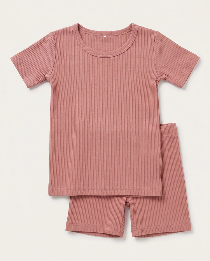Zweiteiliges, kurzärmliges Pyjama-Set mit Marienkäfern