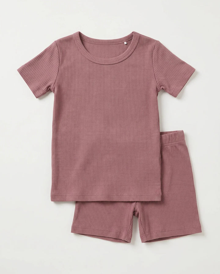 Zweiteiliges, kurzärmliges Pyjama-Set mit Marienkäfern