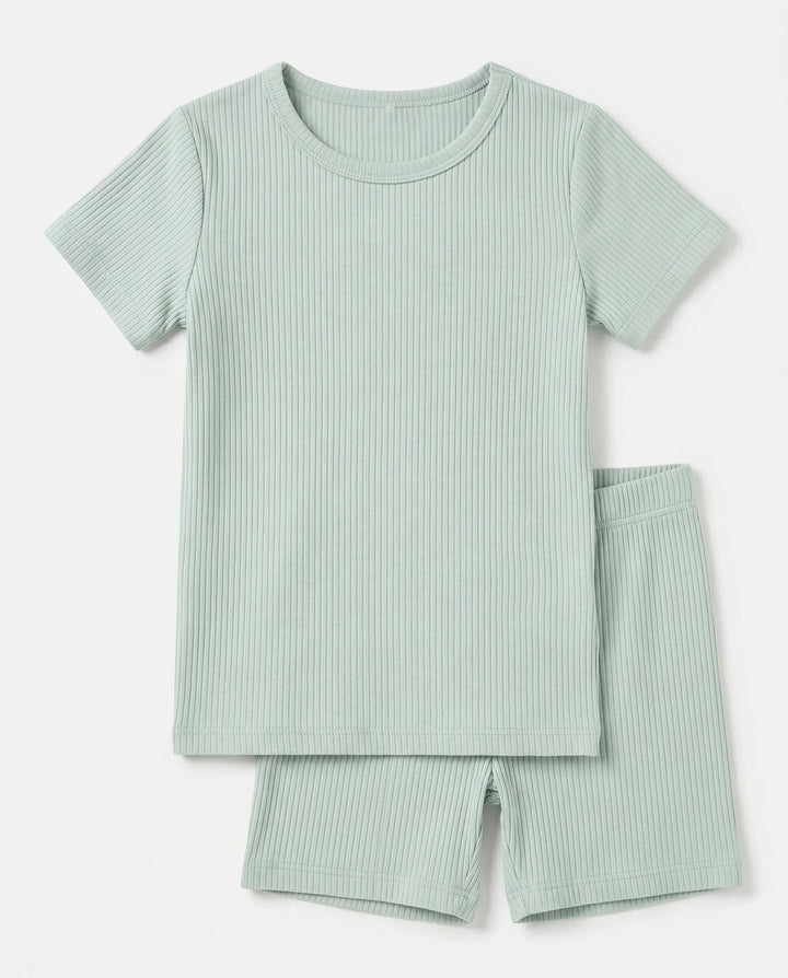 Zweiteiliges, kurzärmliges Pyjama-Set mit Marienkäfern