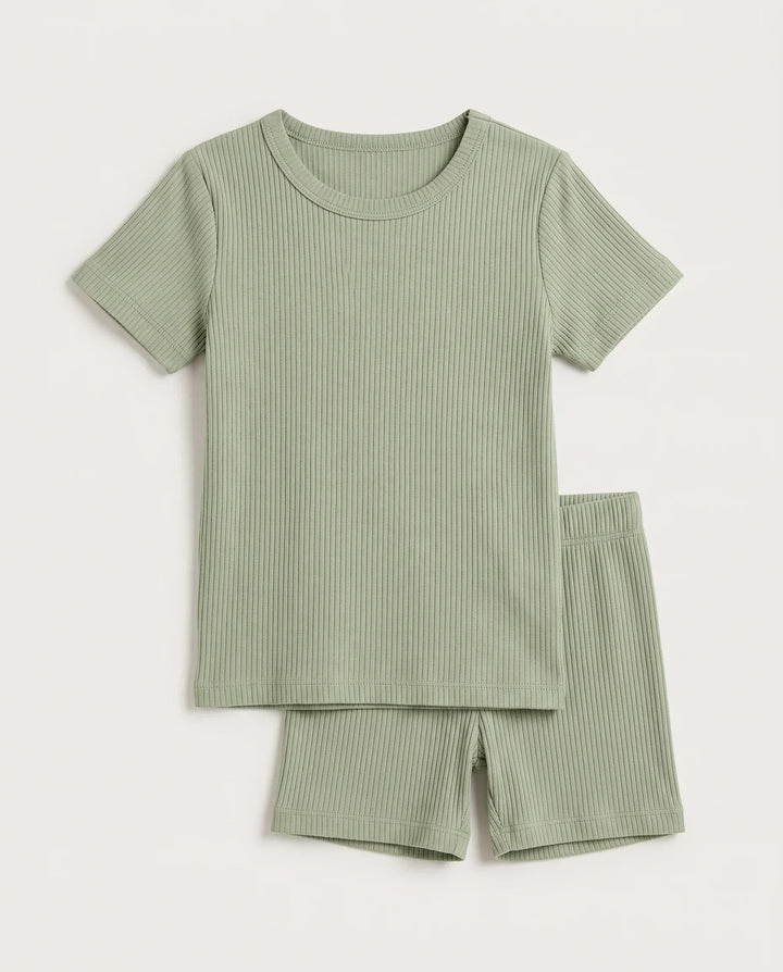 Zweiteiliges, kurzärmliges Pyjama-Set mit Marienkäfern