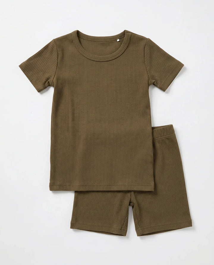 Zweiteiliges, kurzärmliges Pyjama-Set mit Marienkäfern