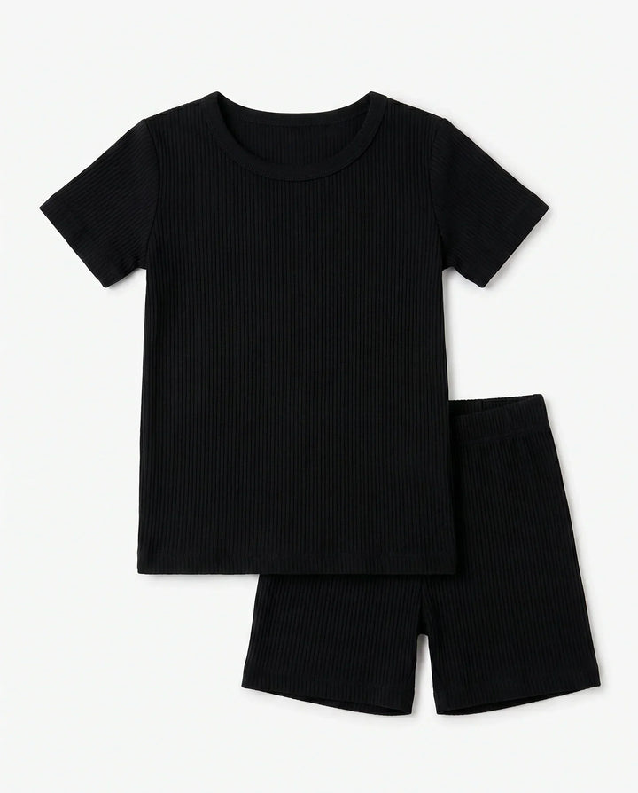 Zweiteiliges, kurzärmliges Pyjama-Set mit Marienkäfern