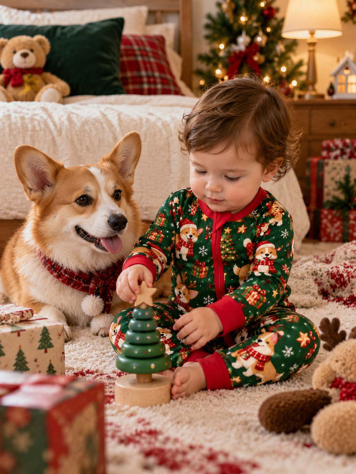 Corgi Christmas Tree Bamboo Convertible Zippy