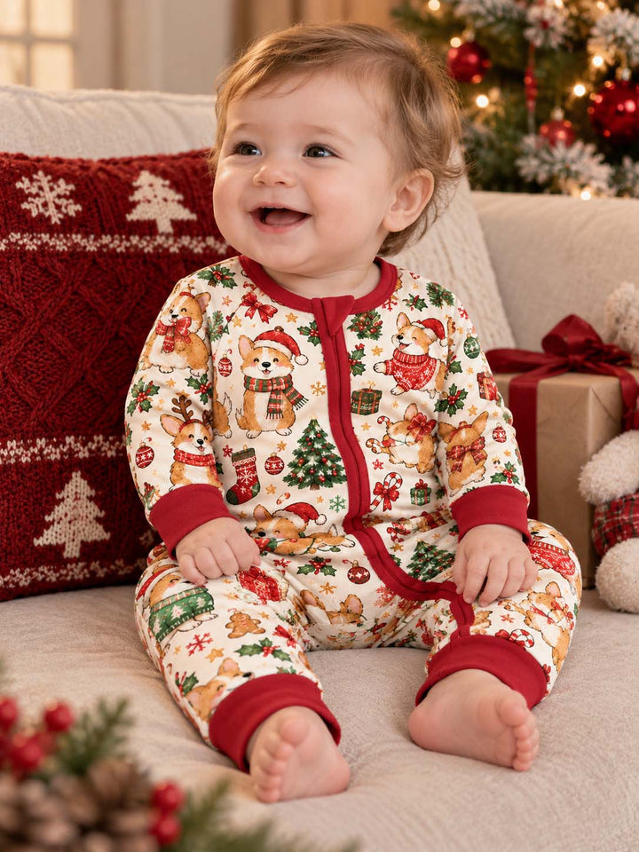 Corgi Christmas Wonderland Bamboo Convertible Zippy