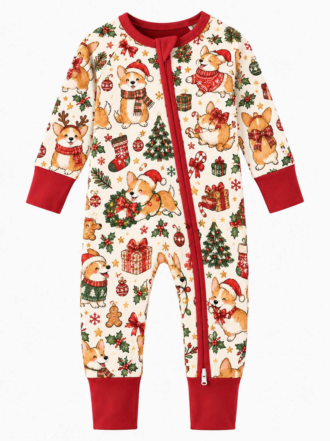 Corgi Christmas Wonderland Bamboo Convertible Zippy