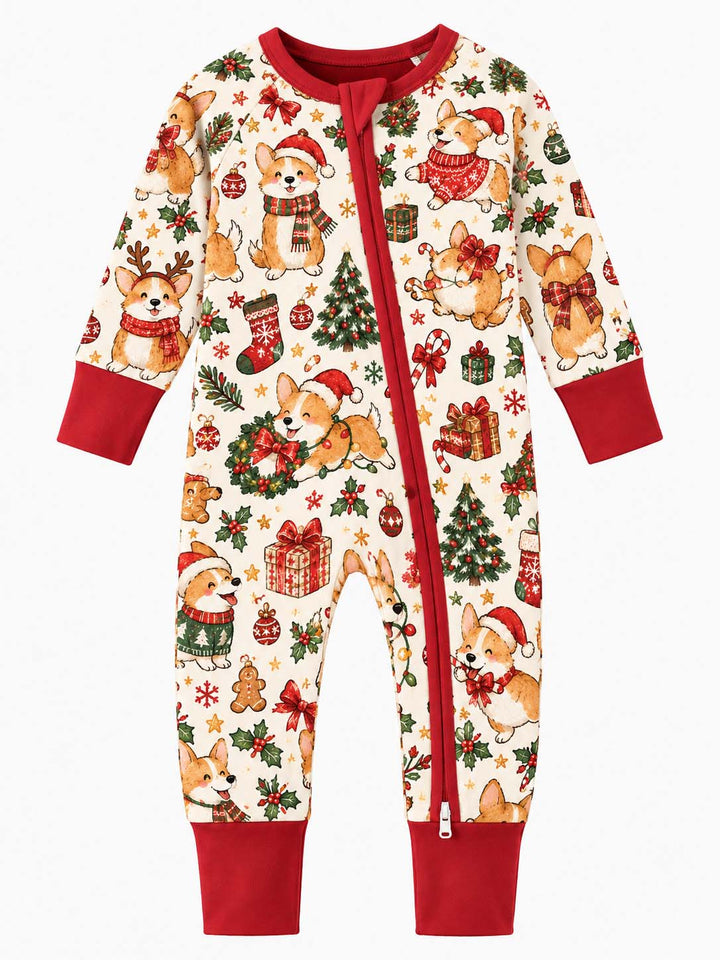 Corgi Christmas Wonderland Bamboo Convertible Zippy