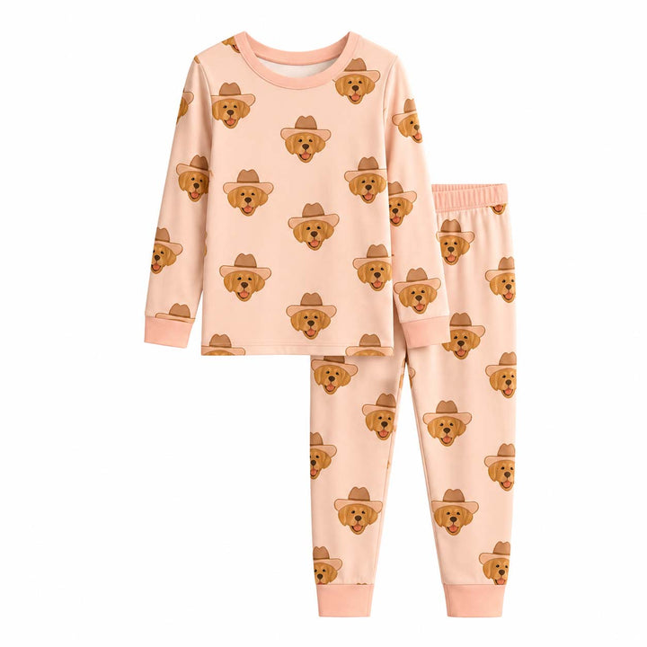 Cowboy Golden Retriever Bamboo Men's Pajama Set
