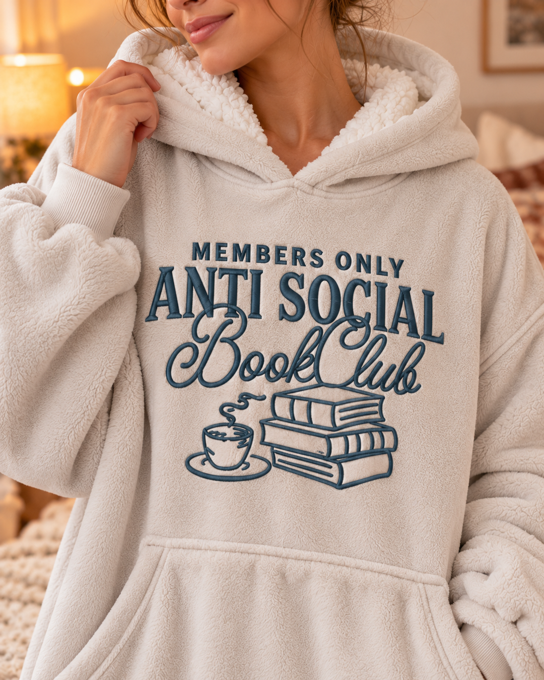 Benutzerdefinierter Bambus-Deckenhoodie (Vorlage)