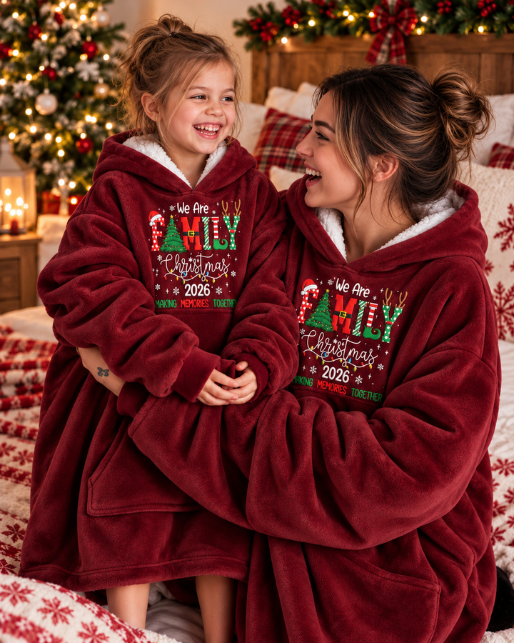 Making Memory Together Embroidered Bamboo Blanket Hoodie