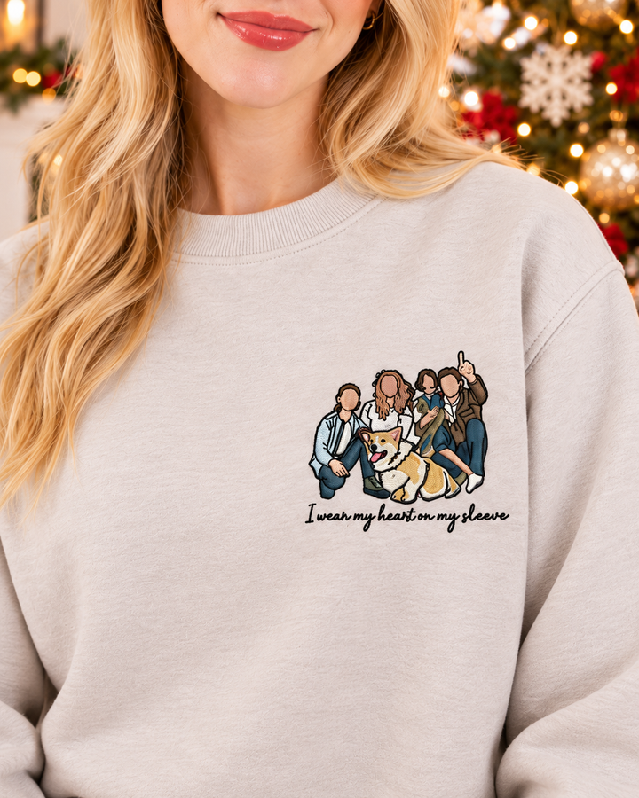 Template Damen-Rundhals-Sweatshirt aus Bambus