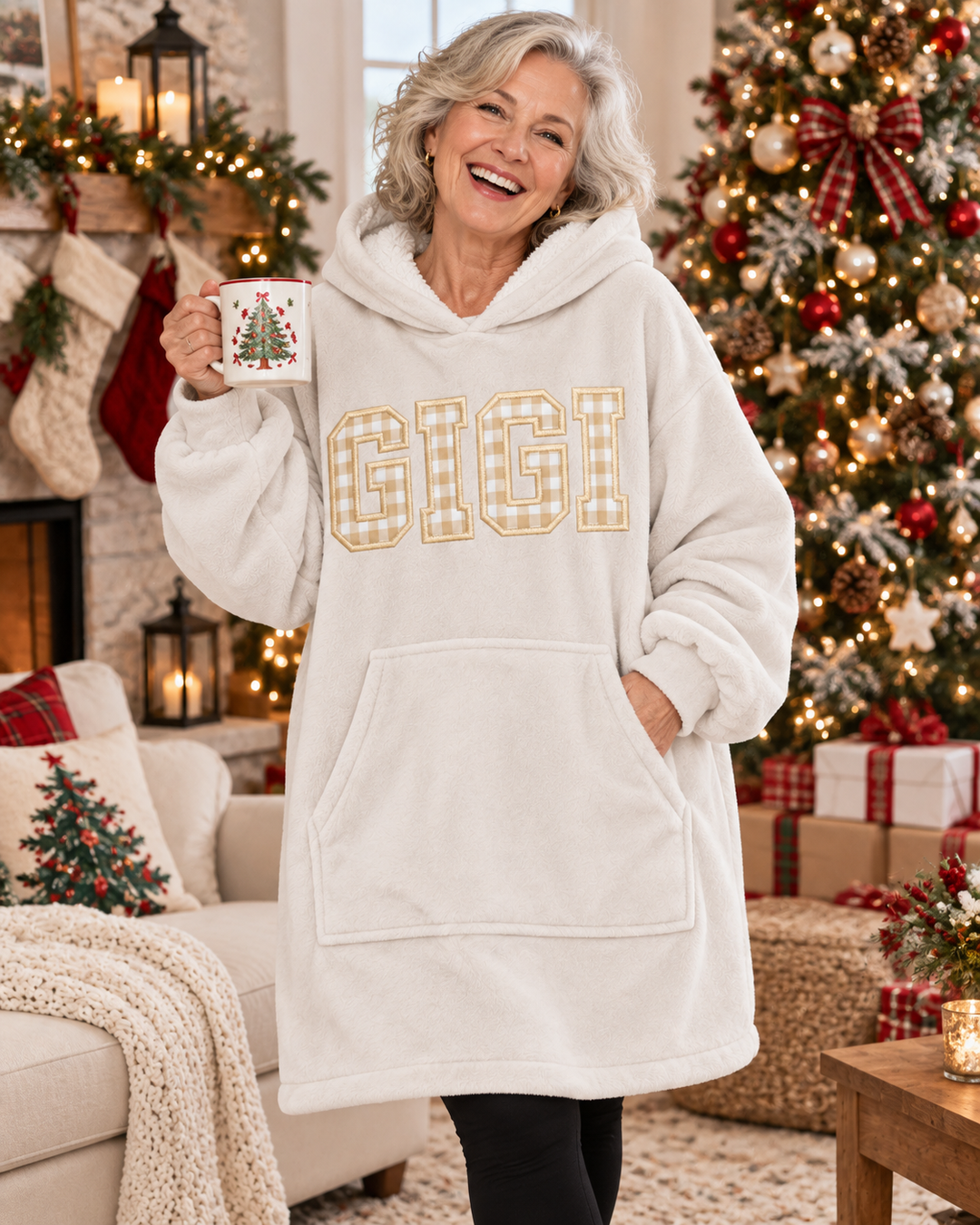 Benutzerdefinierter Bambus-Deckenhoodie (Vorlage)