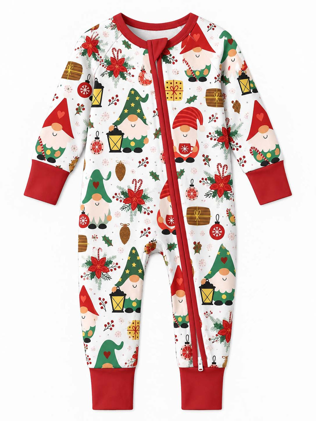 Cozy Christmas Gnomes Bamboo Convertible Zippy