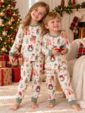 Cozy Christmas Village Bamboo Two Piece Long Sleeve Pajama Set
