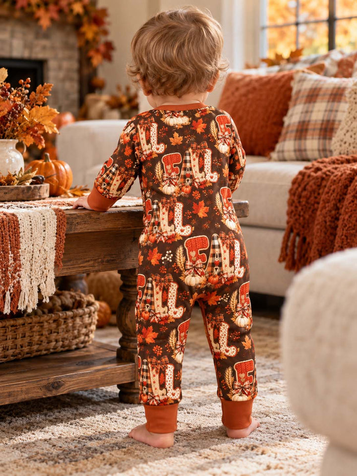 Cozy Fall Patchwork Bamboo Convertible Zippy
