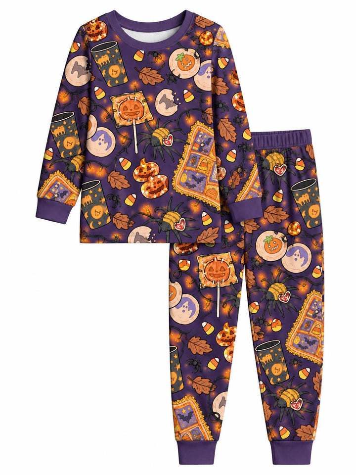 Cozy Halloween Treats Bamboo Two Piece Long Sleeve Pajama Set