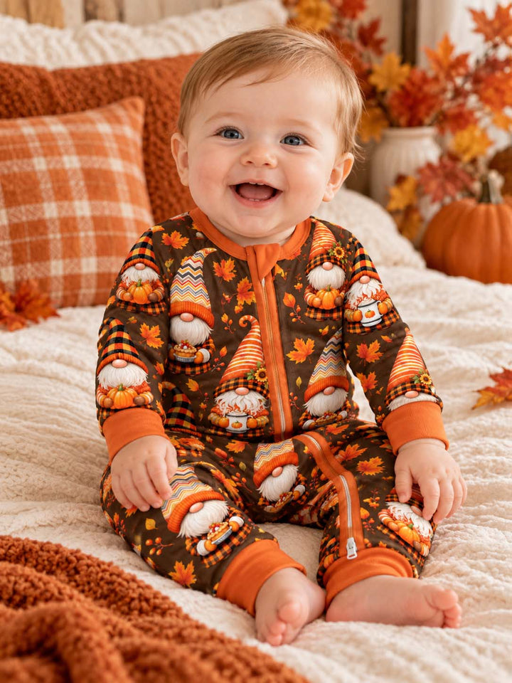 Cozy Hello Fall Gnomes Bamboo Convertible Zippy