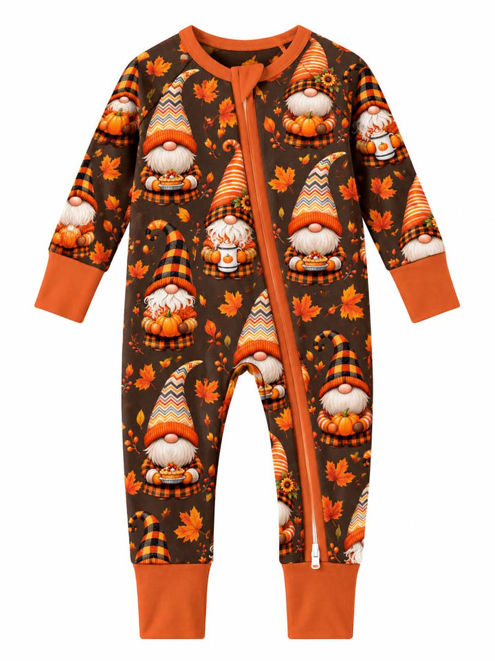 Cozy Hello Fall Gnomes Bamboo Convertible Zippy