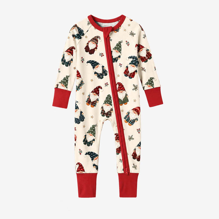 Cozy Plaid Christmas Gnomes Bamboo Convertible Zippy