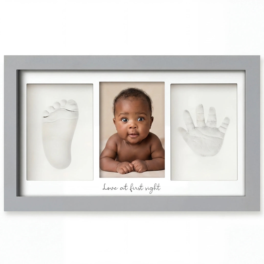 Baby Hand- & Fußabdruck Erinnerungsrahmen Duo