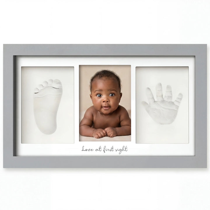 Baby Hand- & Fußabdruck Erinnerungsrahmen Duo
