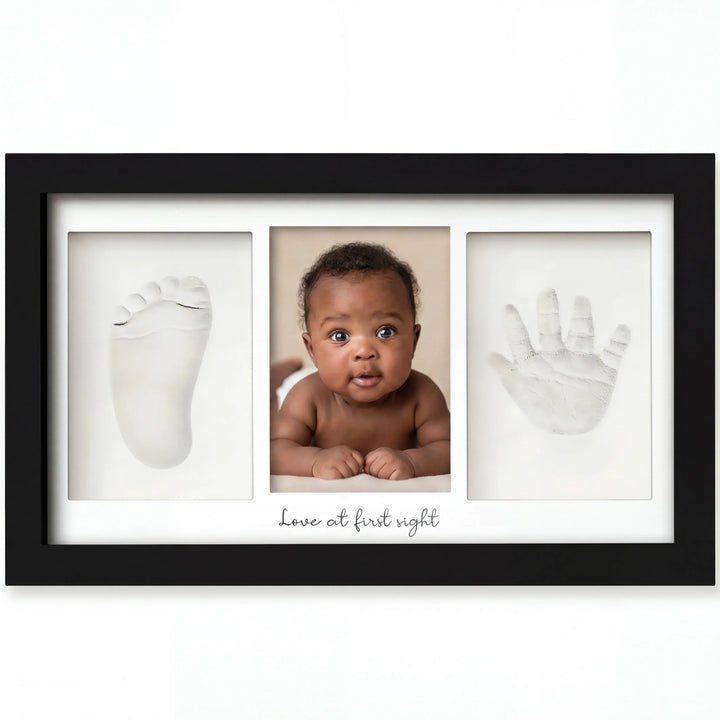 Baby Hand- & Fußabdruck Erinnerungsrahmen Duo