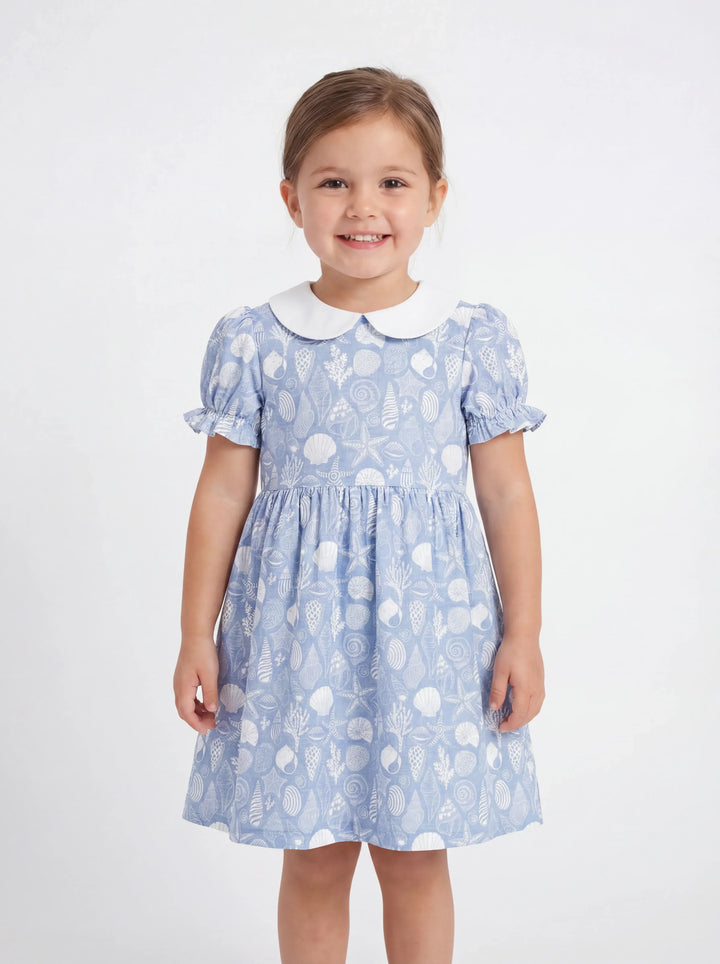 Coastal Treasures Bamboo Peter Pan Collar Dress