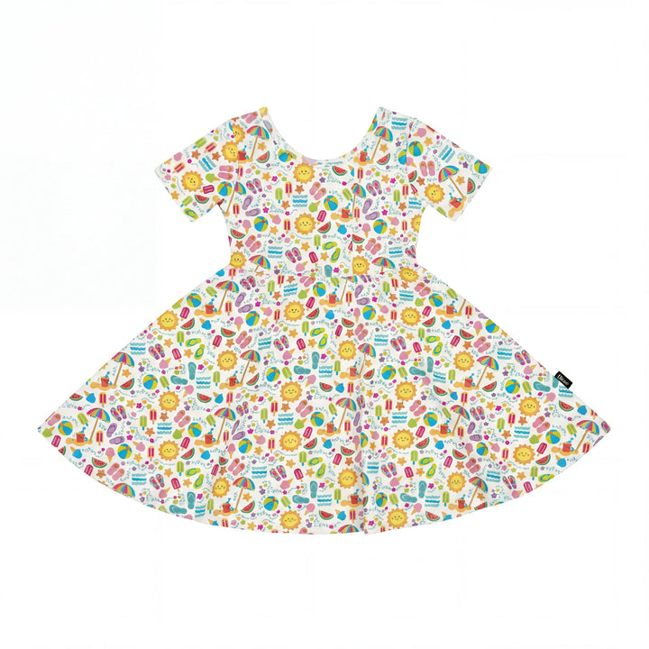 Sunshine Splash Party Bamboo Twirl Dress