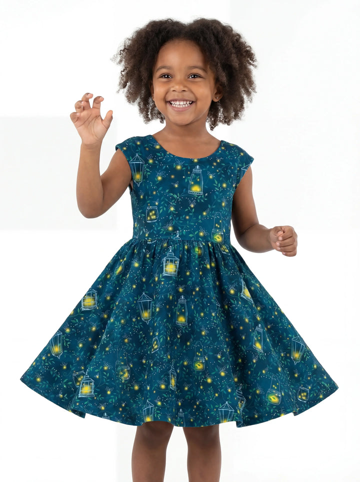 Firefly Lantern Night Bamboo Twirl Dress