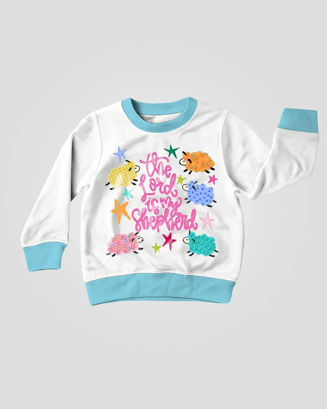 Der Herr ist mein Hirte Bambus-Rundhals-Sweatshirt