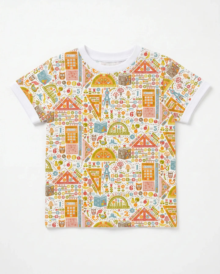 Whimsical Learning Village Bamboo Crewneck T-Shirt