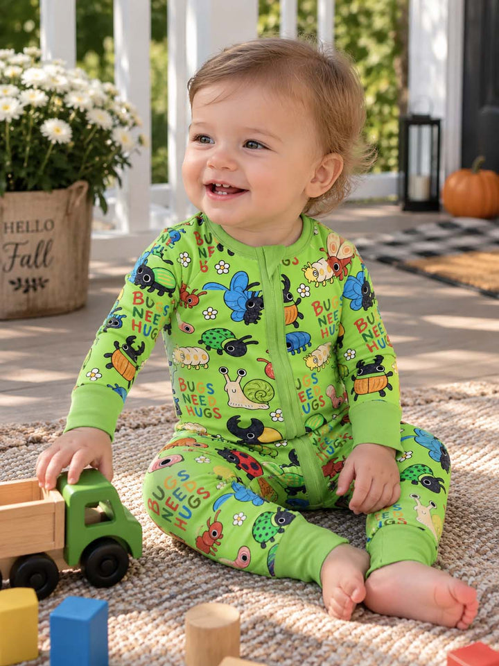 Cute Bugs Need Big Hugs Bamboo Convertible Zippy