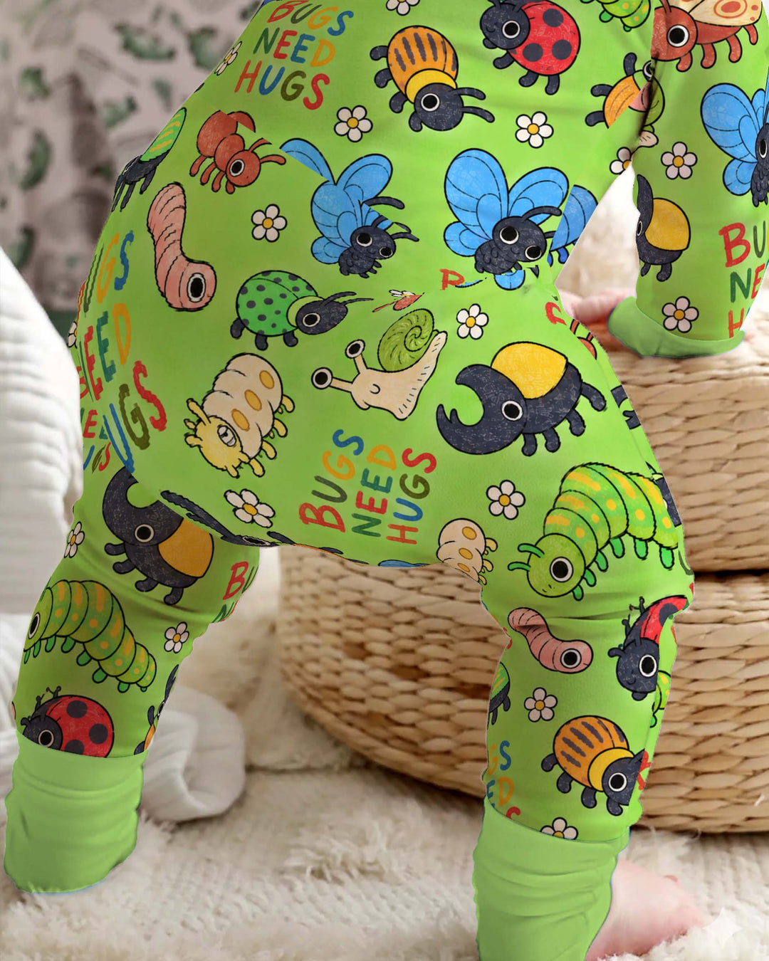 Cute Bugs Need Big Hugs Bamboo Convertible Zippy