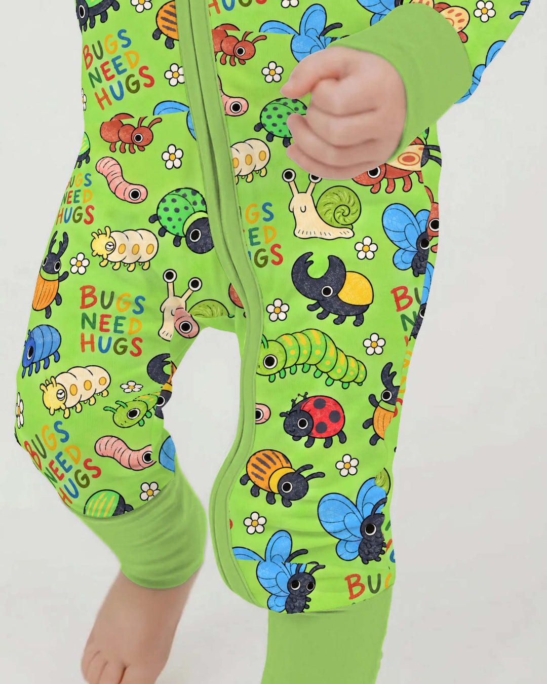 Cute Bugs Need Big Hugs Bamboo Convertible Zippy