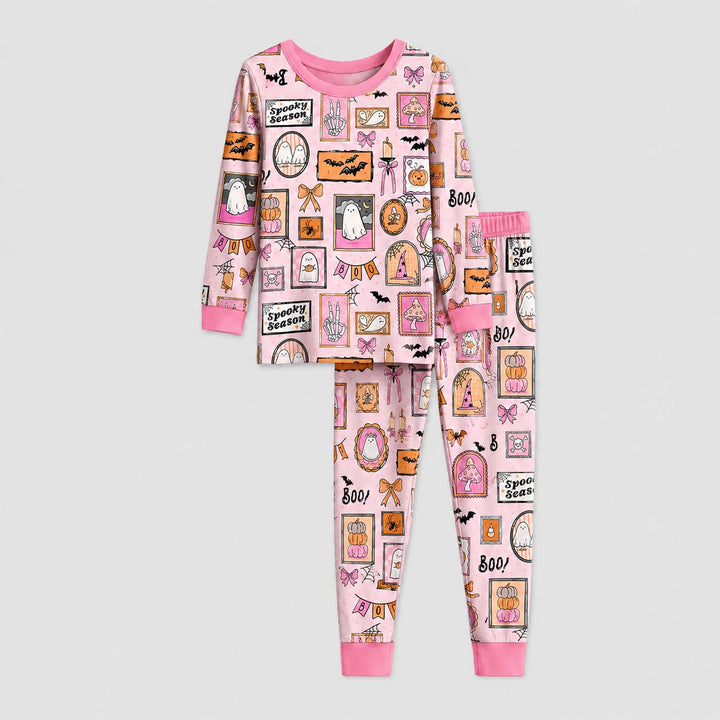 Cute Spooky Gallery Bamboo Two Piece Long Sleeve Pajama Set