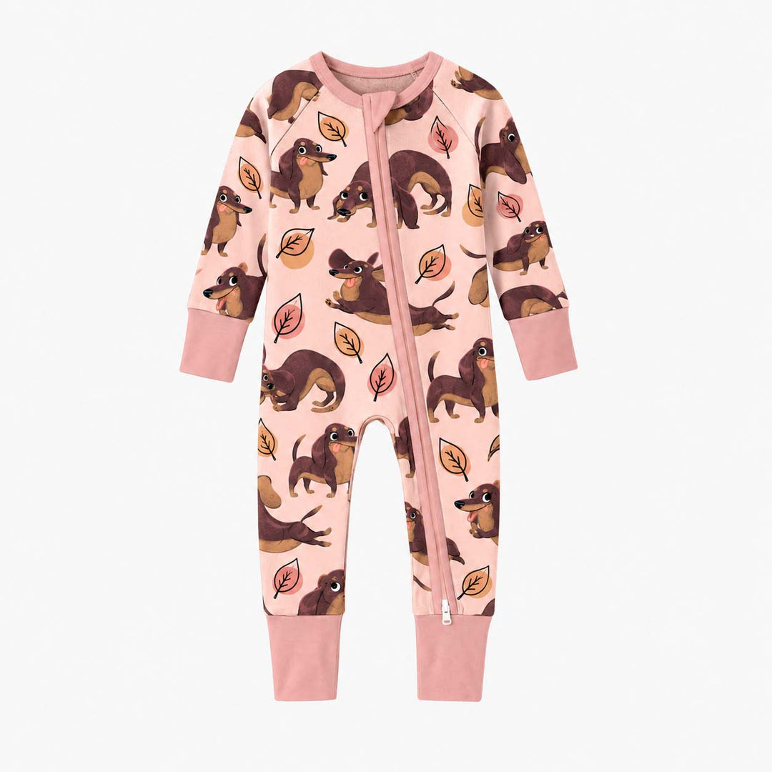 Dachshund Autumn Leaves Bamboo Convertible Zippy