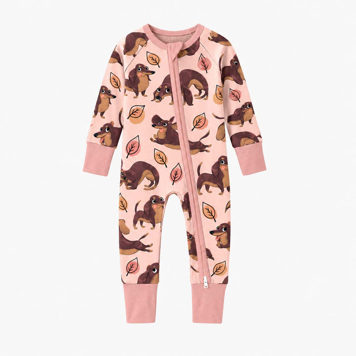 Dachshund Autumn Leaves Bamboo Convertible Zippy