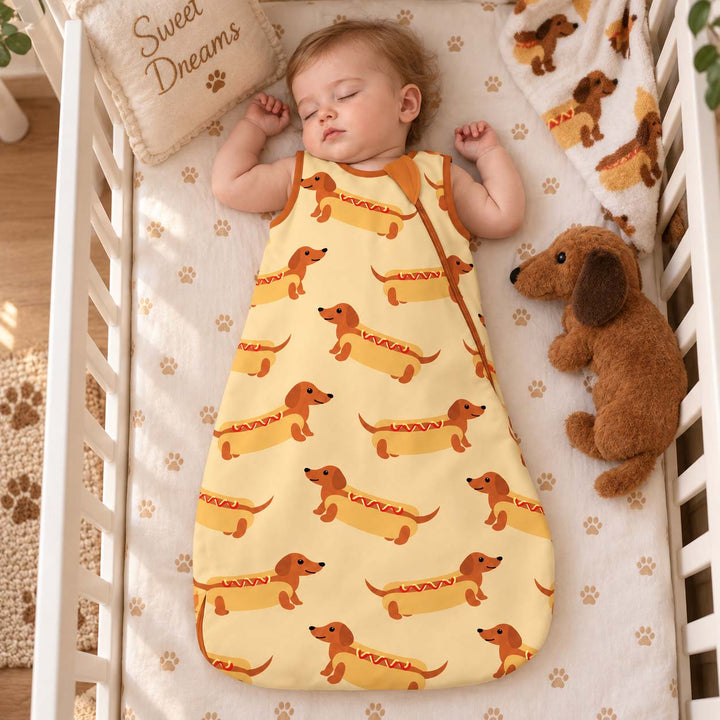 Dachshund Hot Dog Bamboo Sleep Bag