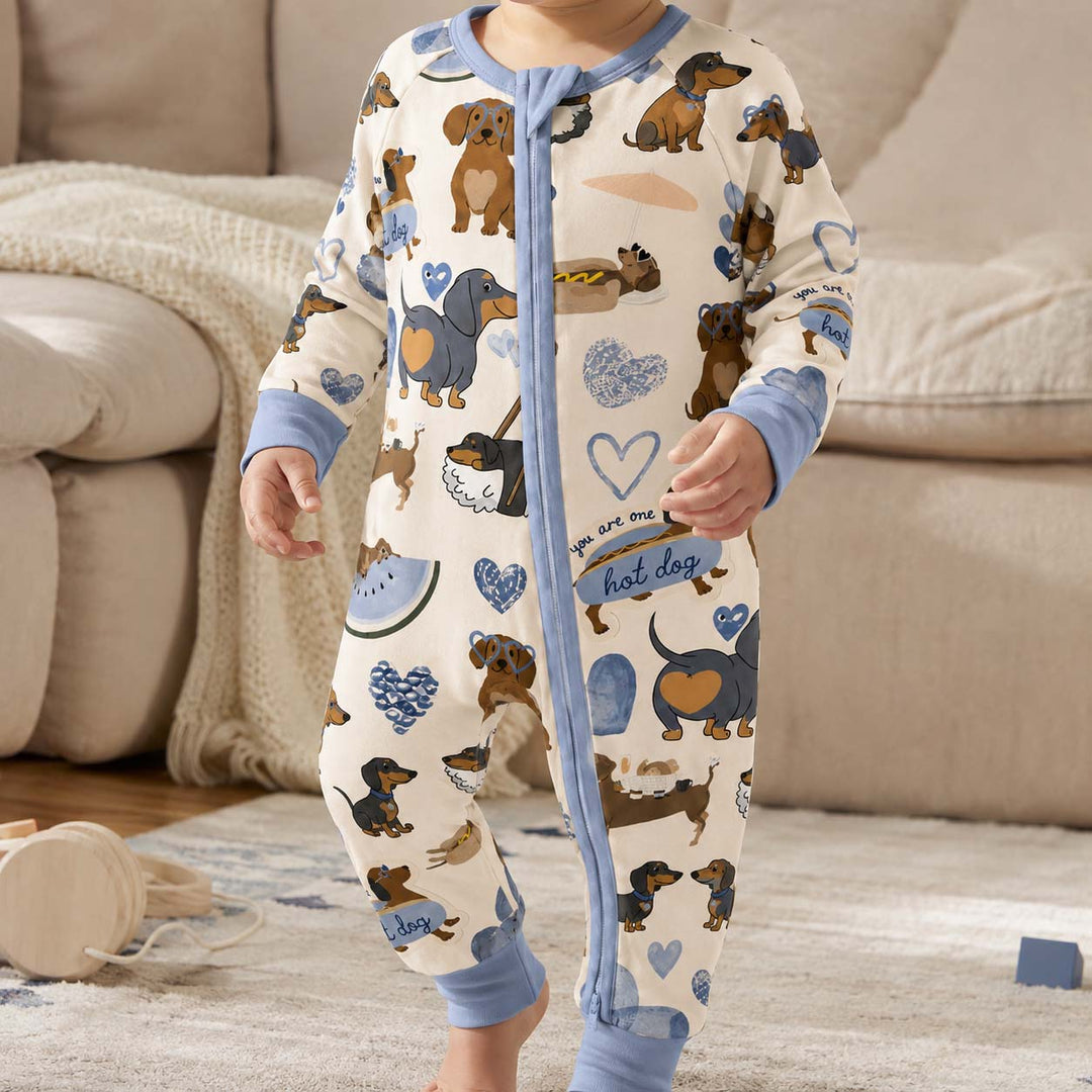 Dachshund Love Club Blue Bamboo Convertible Zippy