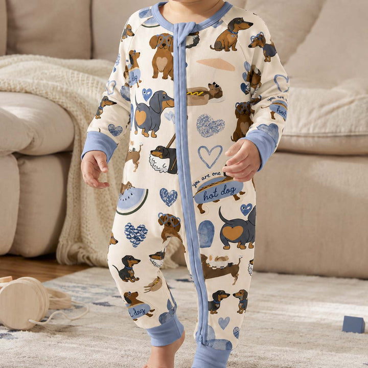 Dachshund Love Club Blue Bamboo Convertible Zippy