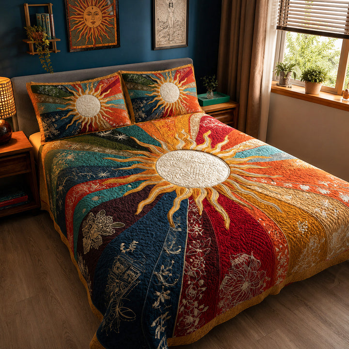Daylight Bloom Bamboo Quilt Bedding Set