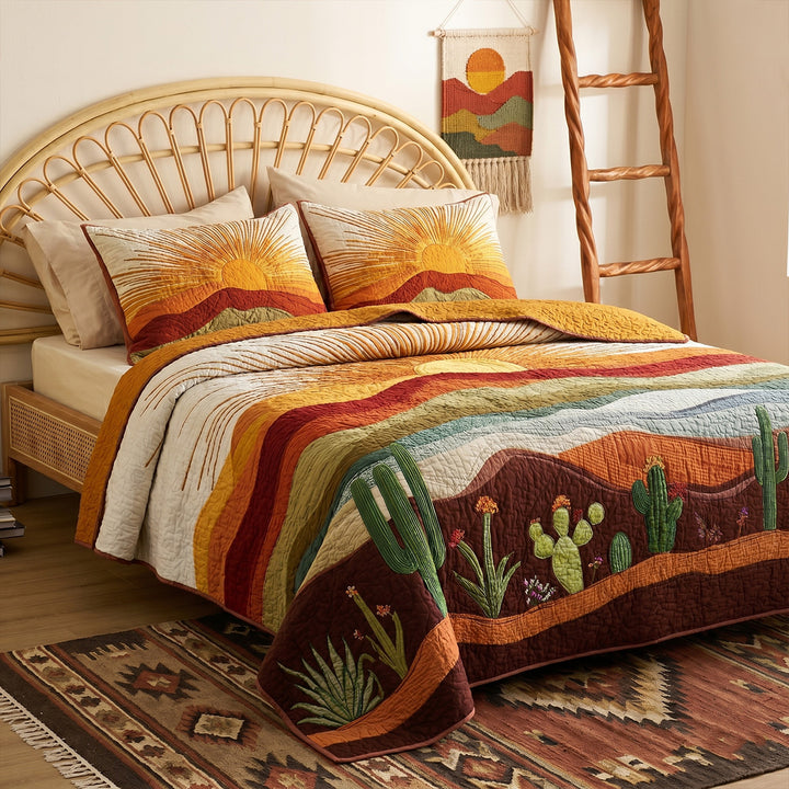 Desert Sun Bamboo Quilt Bedding Set