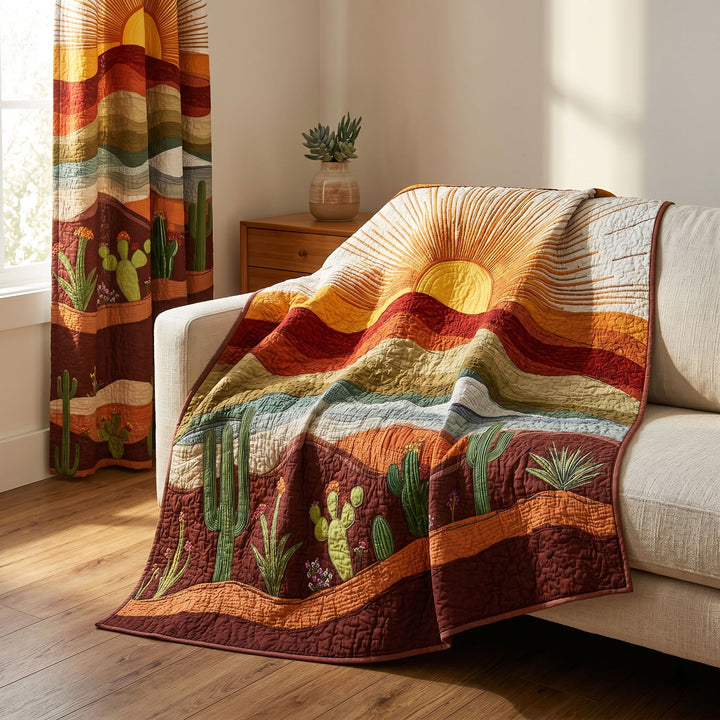 Desert Sun Bamboo Quilt Blanket