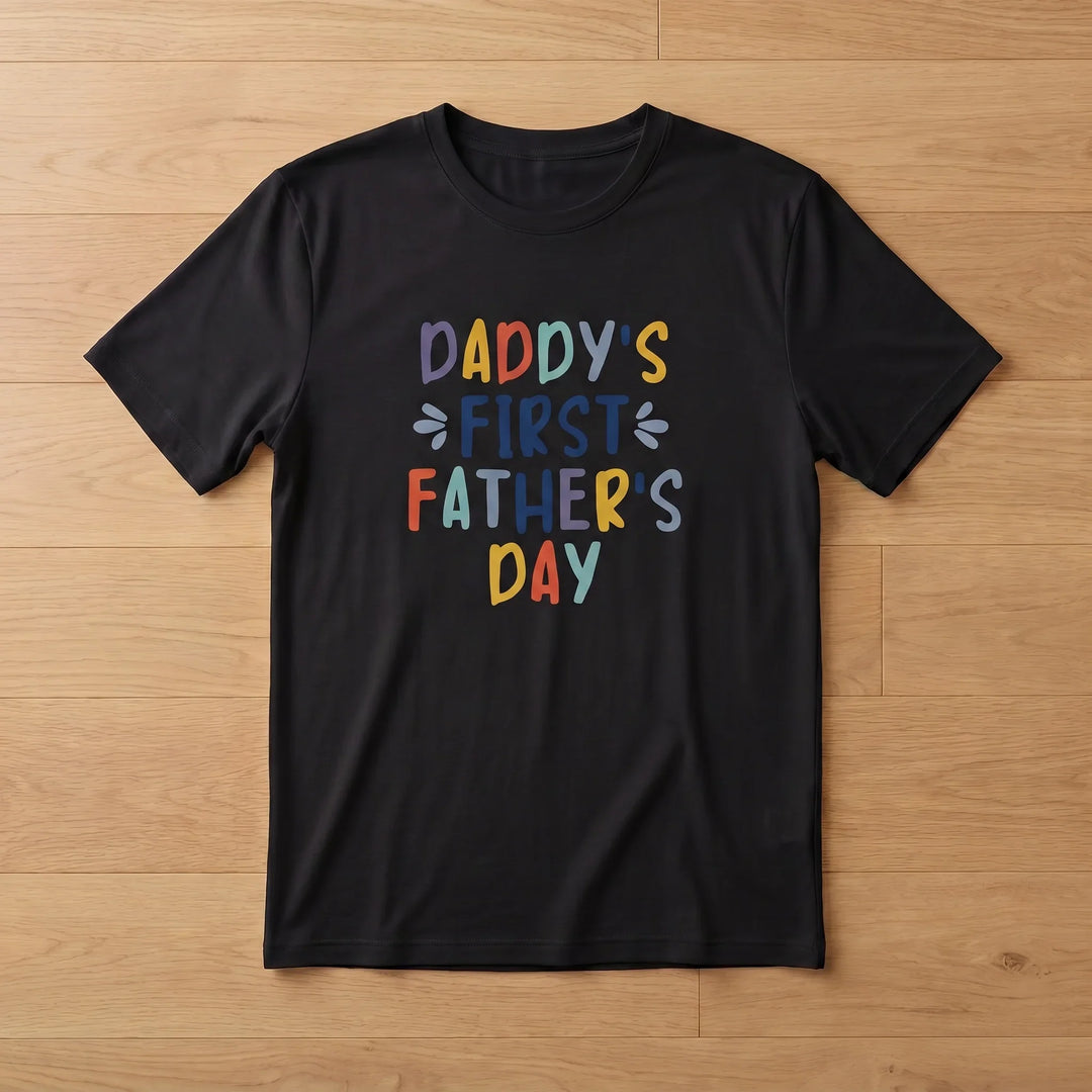 Herren T-Shirt aus Bambus "Papys erster Vatertag"