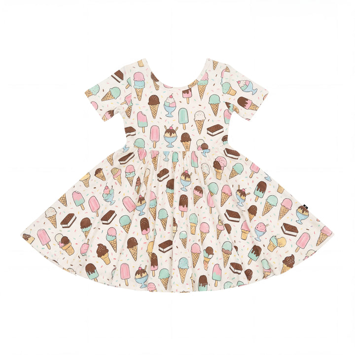 Niedliches Eiscreme-Dessert Bambus-Trägerkleid