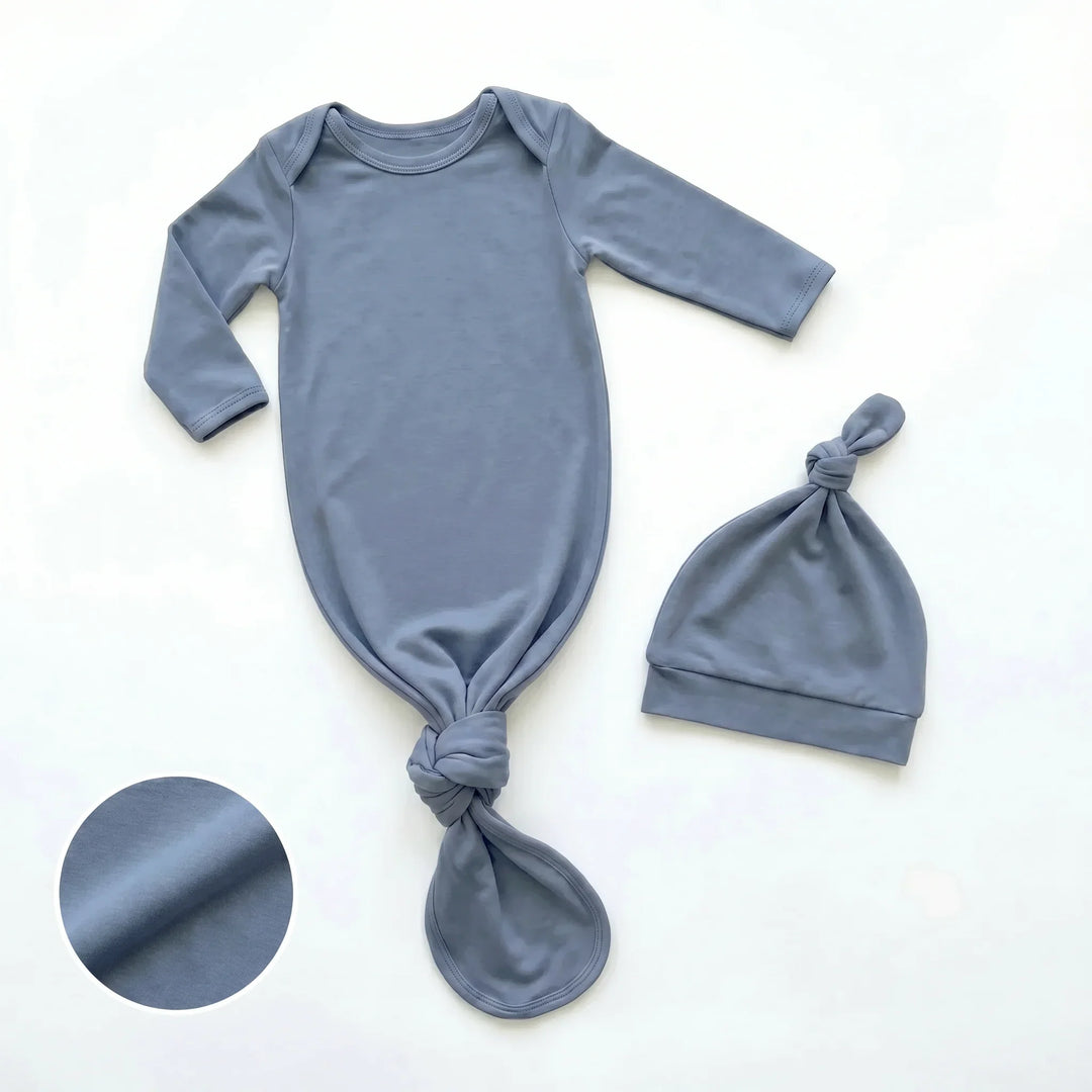 Solid Color Bamboo Knot Gown